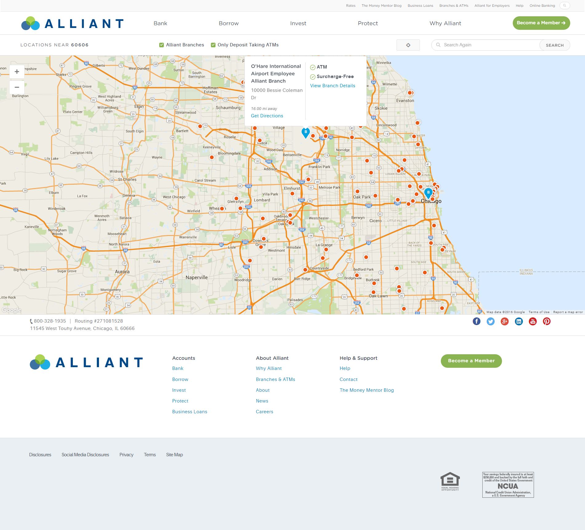 Alliant Credit Union - Branch/ATM Finder
