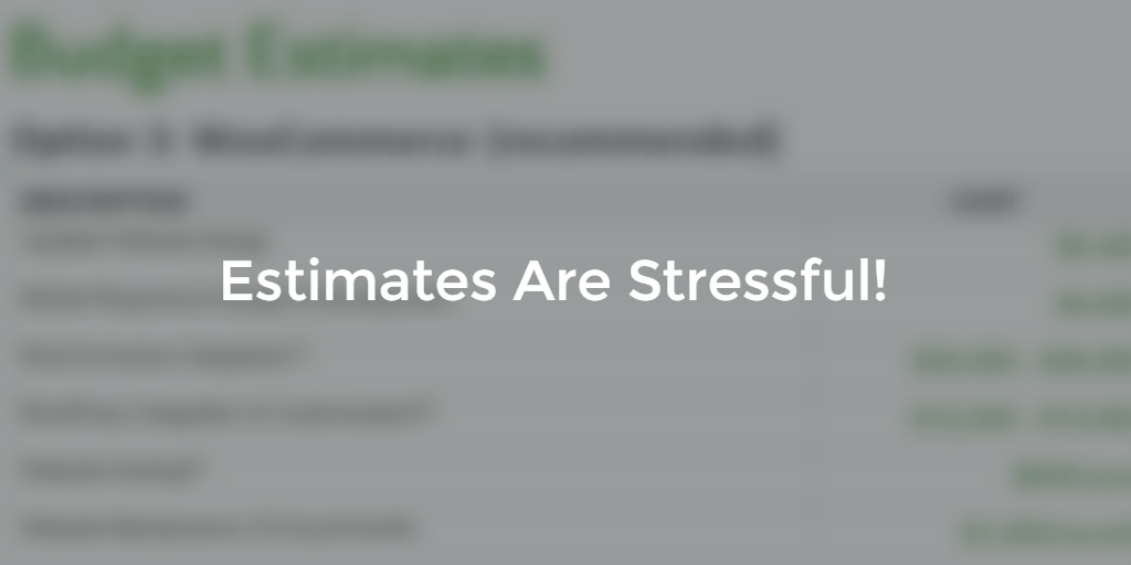 Estimate? More Like Guesstimate!