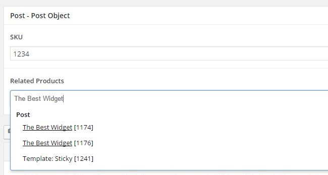 ACF Post Object with Post ID Added