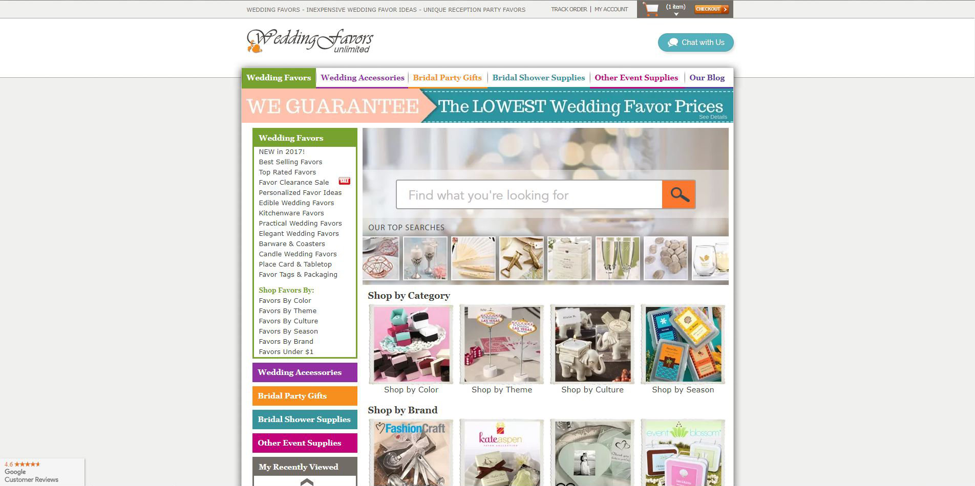 WeddingFavorsUnlimited.com Home Page